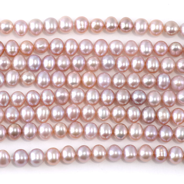 Freshwater Pearl 5.5-6mm Pink Potato Beads