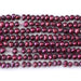This is a Dakota Stones 5-3mm Freshwater Pearl Dark Pink Potato Gemstone strand of round beads in 15-16 inch strand.
