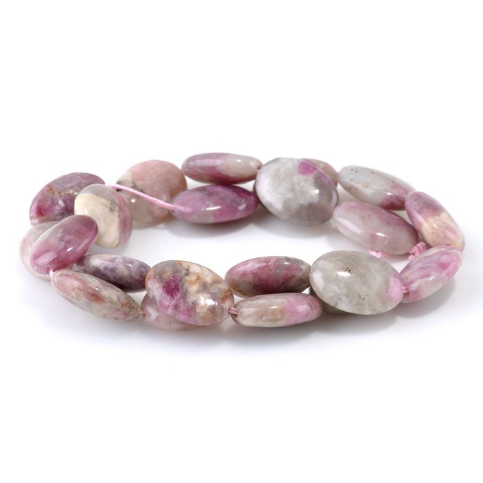 Pink Tourmaline 13x18mm Oval - 15-16 Inch