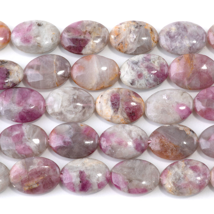 Pink Tourmaline 13x18mm Oval - 15-16 Inch
