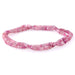 This is a Dakota Stones 2x4mm Pink Tourmaline Thin Gemstone strand with A grade faceted rondelle beads in 15-16 inch strand.