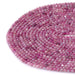 This is a Dakota Stones 4mm Pink Tourmaline Gemstone strand with A grade faceted round beads in 15-16 inch strand.