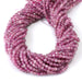 This is a Dakota Stones 4mm Pink Tourmaline Gemstone strand with A grade faceted round beads in 15-16 inch strand.