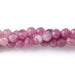This is a Dakota Stones 4mm Pink Tourmaline Gemstone strand with A grade faceted round beads in 15-16 inch strand.