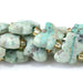 This is a Dakota Stones 10x8mm Peruvian Turquoise Butterfly Gemstone strand with A grade faceted beads in 15-16 inch strand.