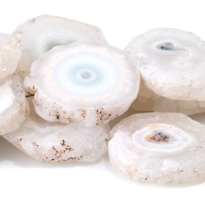 Solar Quartz 20-24mm Slice - 8 Inch