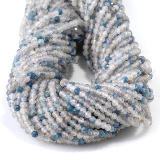 This is a Dakota Stones 3mm Special Price Dyed Quartz Gemstone strand with faceted round beads in 15 inch strand.