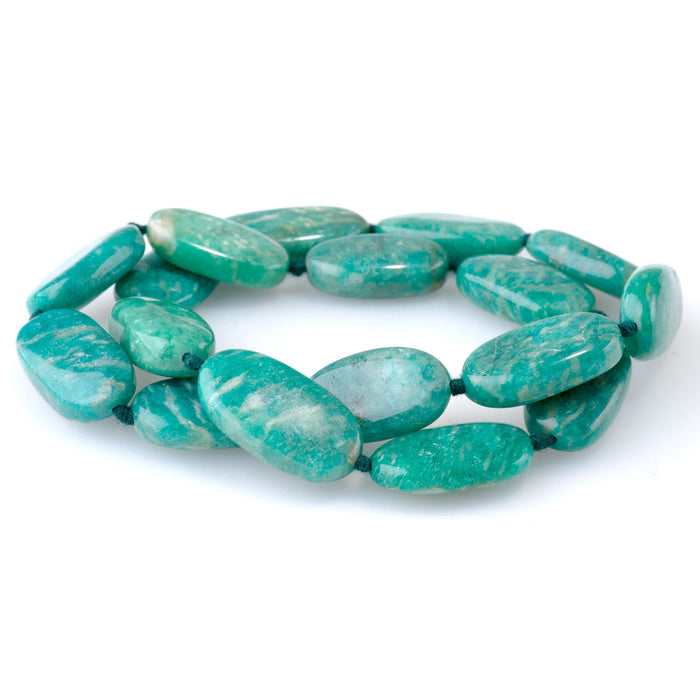 Russian Amazonite 12x16-13x24mm Oval - 15-16 Inch