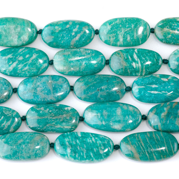 Russian Amazonite 12x16-13x24mm Oval - 15-16 Inch