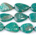 This is a Dakota Stones 15x20-18x25mm Russian Amazonite Red Matrix Gemstone strand with oval beads in 15-16 inch strand.
