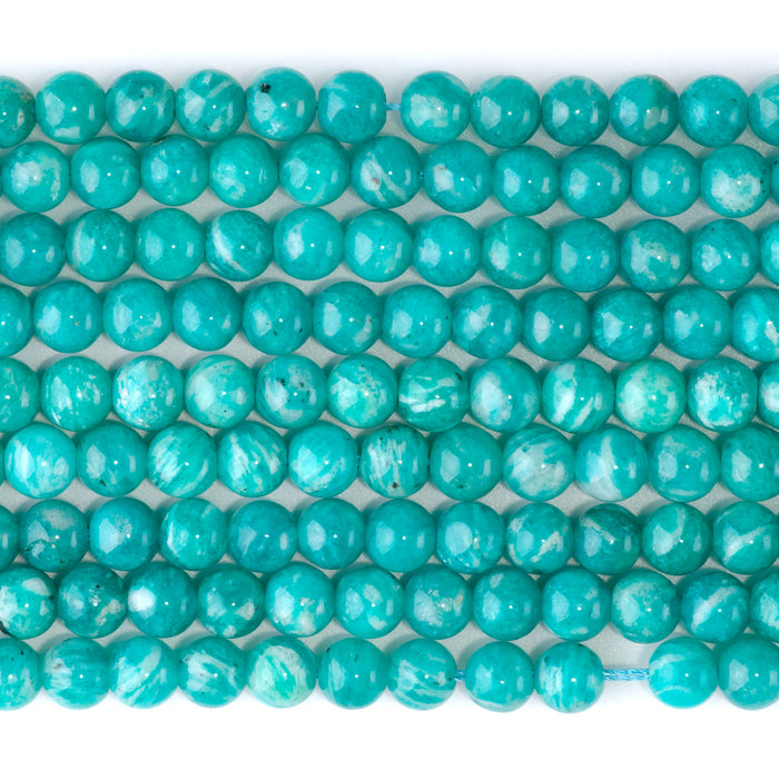 Russian Amazonite 6mm Round AA Grade - 15-16 Inch