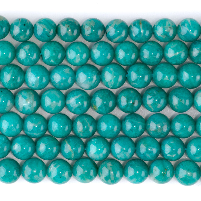 Russian Amazonite 8mm Round AA Grade - 15-16 Inch