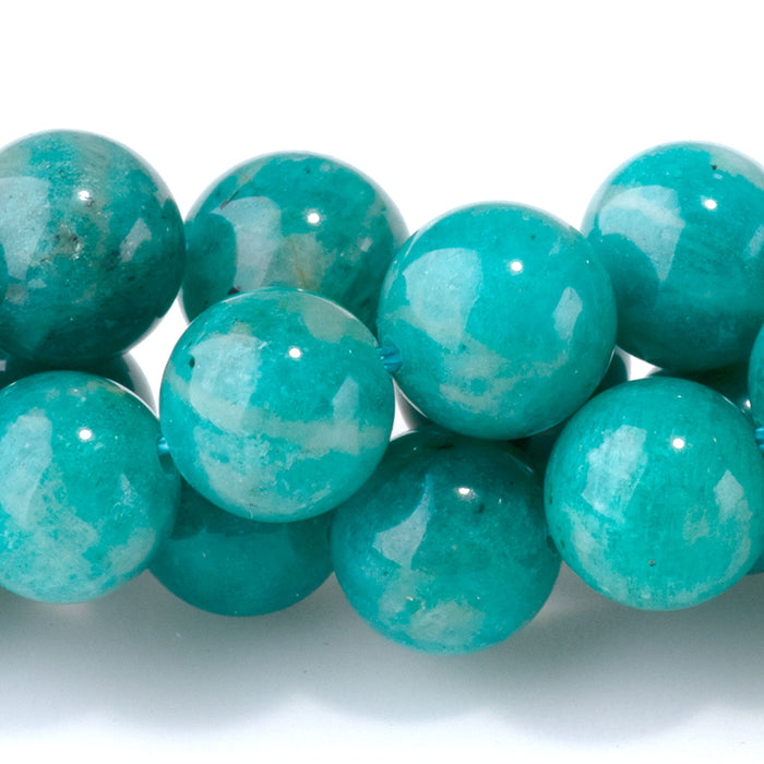 Russian Amazonite 8mm Round AA Grade - 15-16 Inch