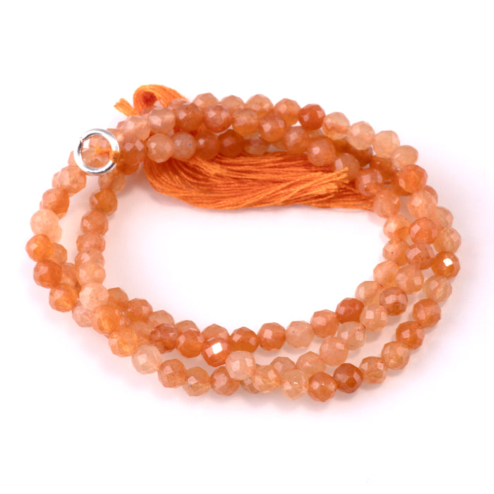 SPECIAL PRICE Red Aventurine 3mm Faceted Round - 15 Inch