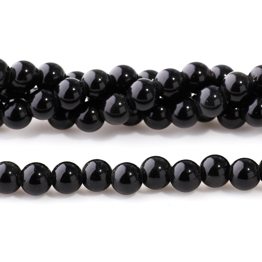 Rainbow Obsidian 6mm Round - Large Hole Beads