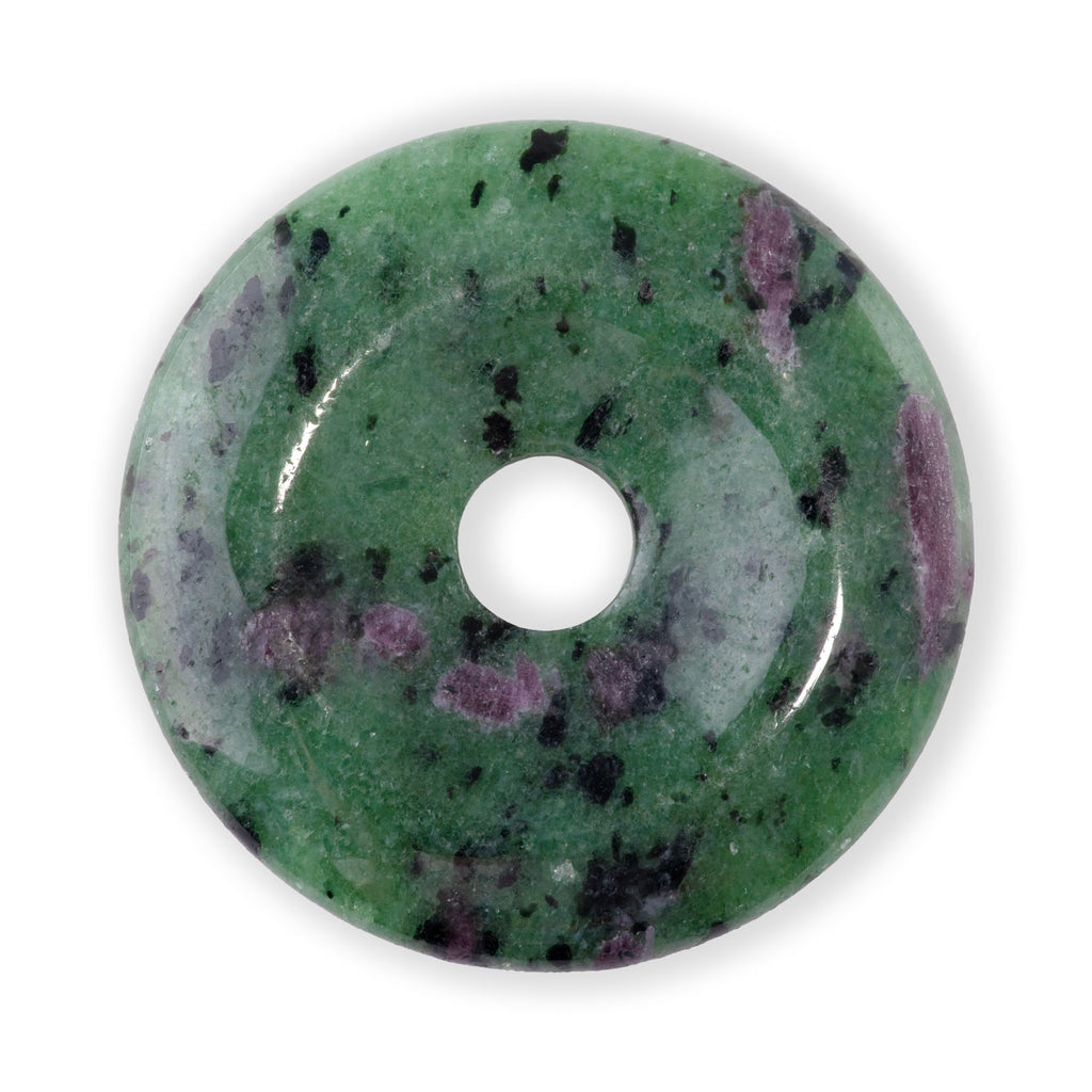 Ruby Zoisite 40mm Donut Pendant — Dakota Stones