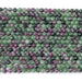 This is a Dakota Stones 4mm Ruby Zoisite Gemstone strand with faceted round beads in 15-16 inch strand.