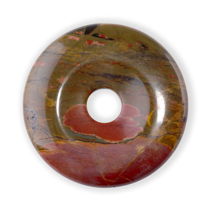 Red Creek Jasper 40mm Donut Pendant