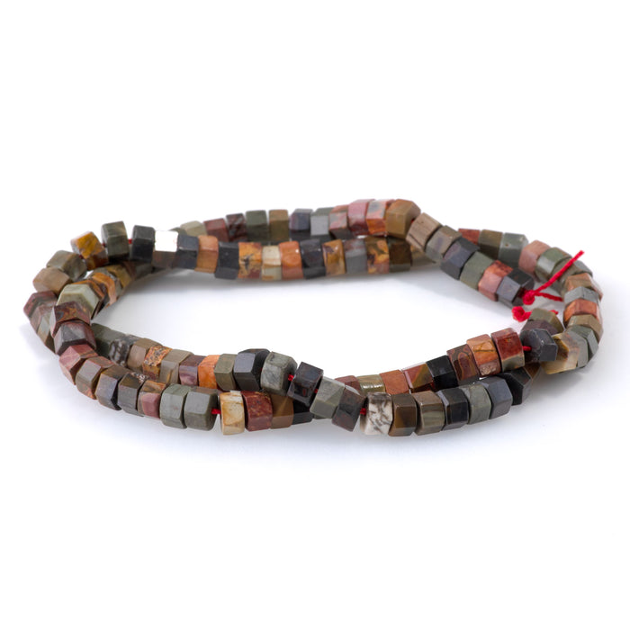 Red Creek Jasper 6mm Hexagon - 15-16 Inch