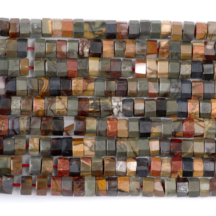 Red Creek Jasper 6mm Hexagon - 15-16 Inch