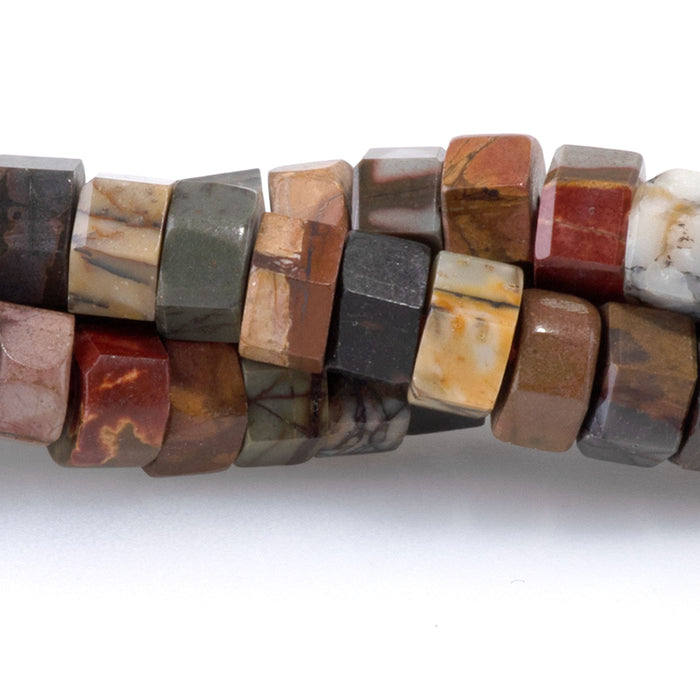 Red Creek Jasper 6mm Hexagon - 15-16 Inch