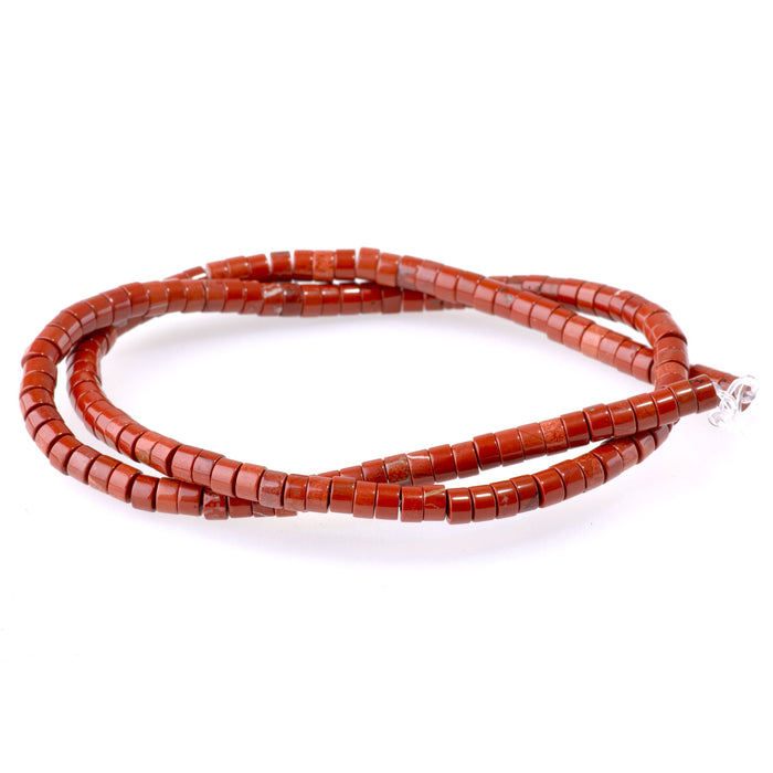 Red Jasper 2x4mm Heishi - 15-16 Inch