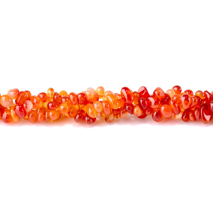 Red Agate (Carnelian) 6-9mm Chip - 15-16 Inch