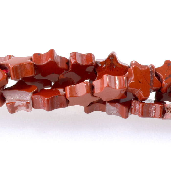 Red Jasper 6mm Star - 15-16 Inch