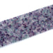 This is a Dakota Stones 4mm Rainbow Fluorite Gemstone strand with A grade microfaceted round beads in 15-16 inch strand.