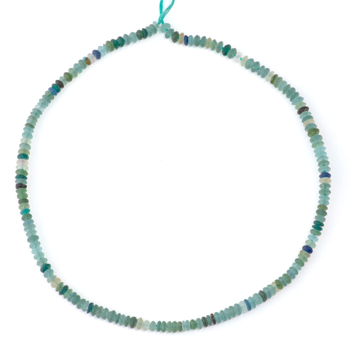 Roman Glass 4-5mm Irregular Rondelle - 14-15 Inch