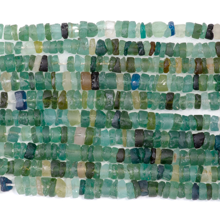 Roman Glass 5-6mm Irregular Heishi - 14-15 Inch