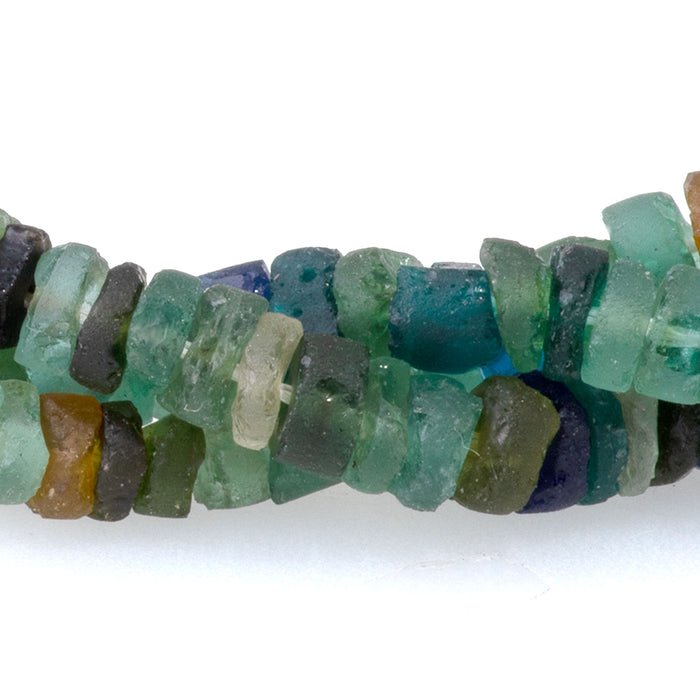 Roman Glass 5-6mm Irregular Heishi - 14-15 Inch
