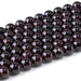 This is a Dakota Stones 10mm Red Garnet Gemstone strand with round beads in 15-16 inch strand.