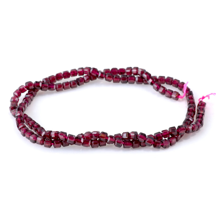 Red Garnet 3mm Table Cut Cube A Grade - 15-16 Inch