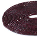 This is a Dakota Stones 3mm Red Garnet Gemstone strand with A grade table-cut cube beads in 15-16 inch strand.