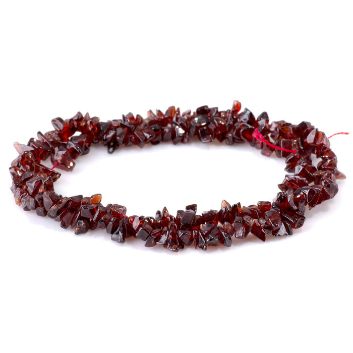 Red Garnet 4x6-5x7mm Chip - 15-16 Inch