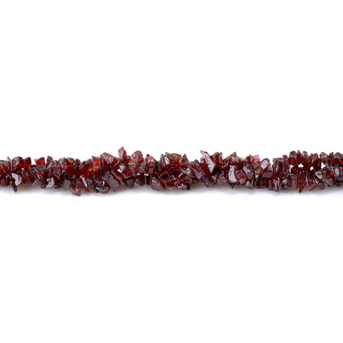 Red Garnet 4x6-5x7mm Chip - 15-16 Inch