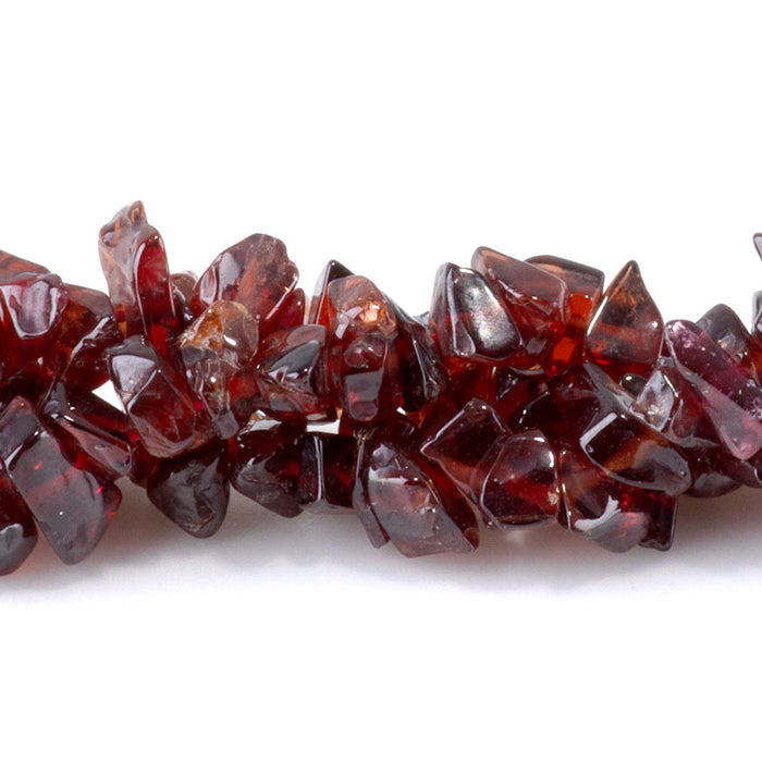 Red Garnet 4x6-5x7mm Chip - 15-16 Inch