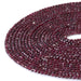 This is a Dakota Stones 4mm Red Garnet Gemstone strand with faceted coin beads in 15-16 inch strand.