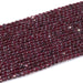 This is a Dakota Stones 4mm Red Garnet Gemstone strand with faceted coin beads in 15-16 inch strand.