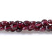 This is a Dakota Stones 4mm Red Garnet Gemstone strand with faceted coin beads in 15-16 inch strand.