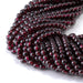 This is a Dakota Stones 4mm Red Garnet Gemstone strand with AA grade round beads in 15-16 inch strand.