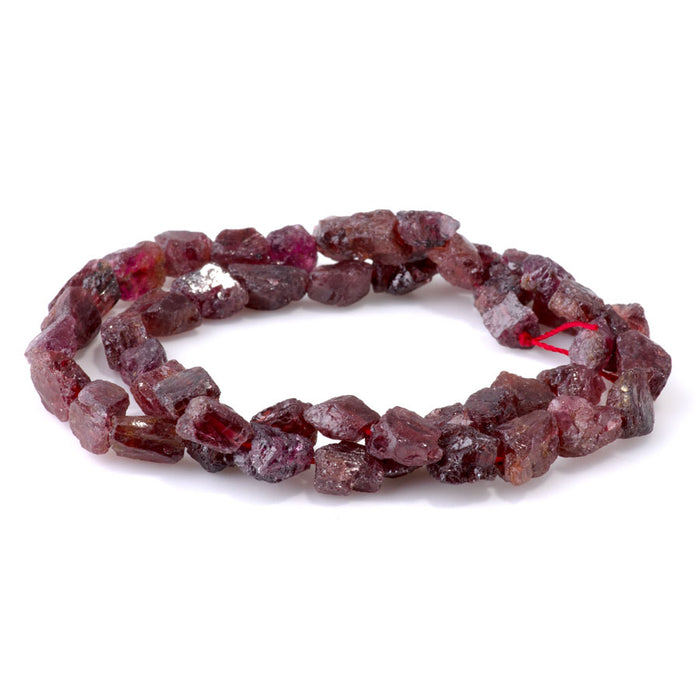 Red Garnet 5X7mm-8X10mm Rough Nugget - Limited Editions - 15-16 inch