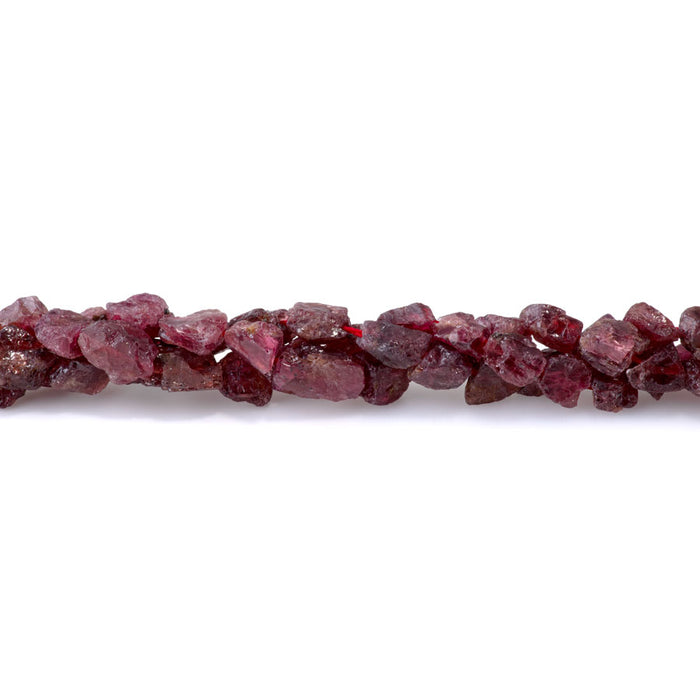 Red Garnet 5X7mm-8X10mm Rough Nugget - Limited Editions - 15-16 inch