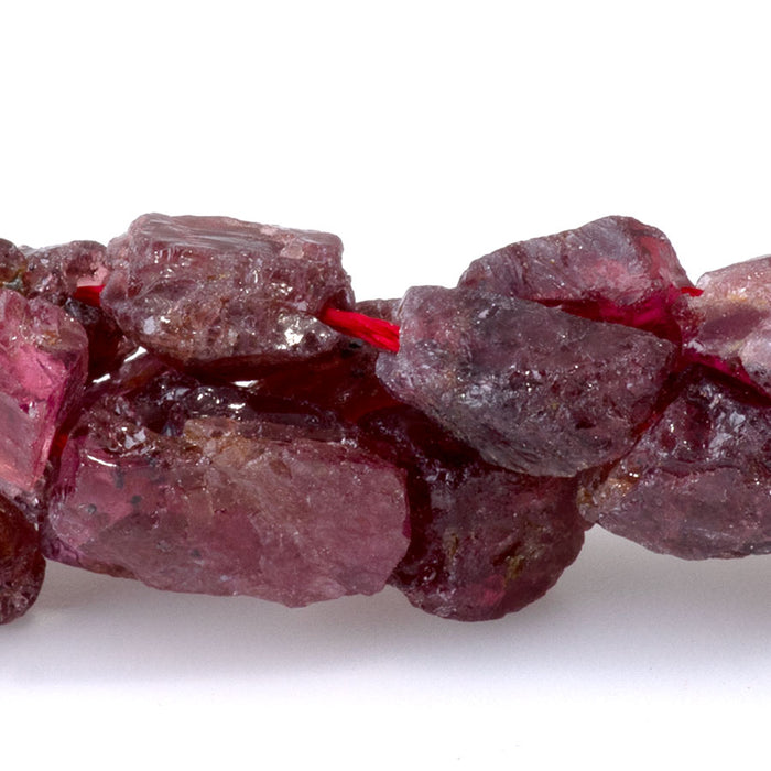 Red Garnet 5X7mm-8X10mm Rough Nugget - Limited Editions - 15-16 inch