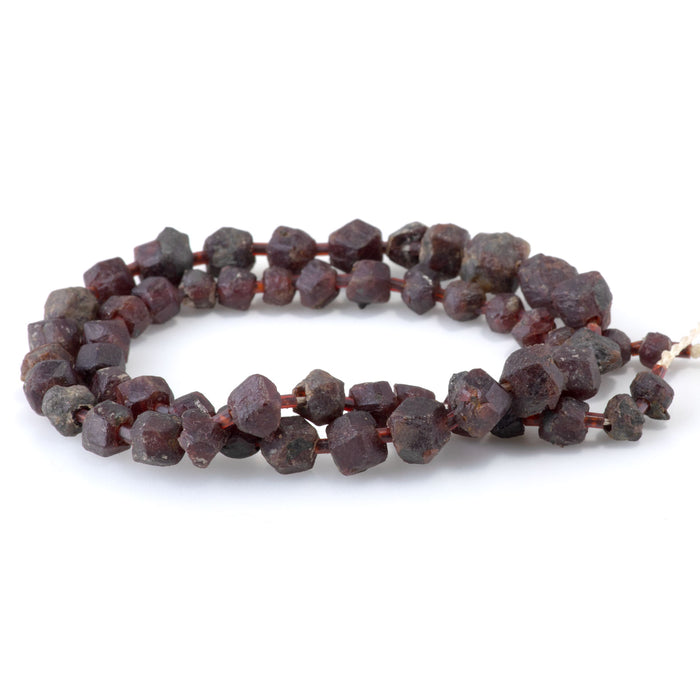 Garnet 5-8mm Natural Nugget - 15-16 Inch