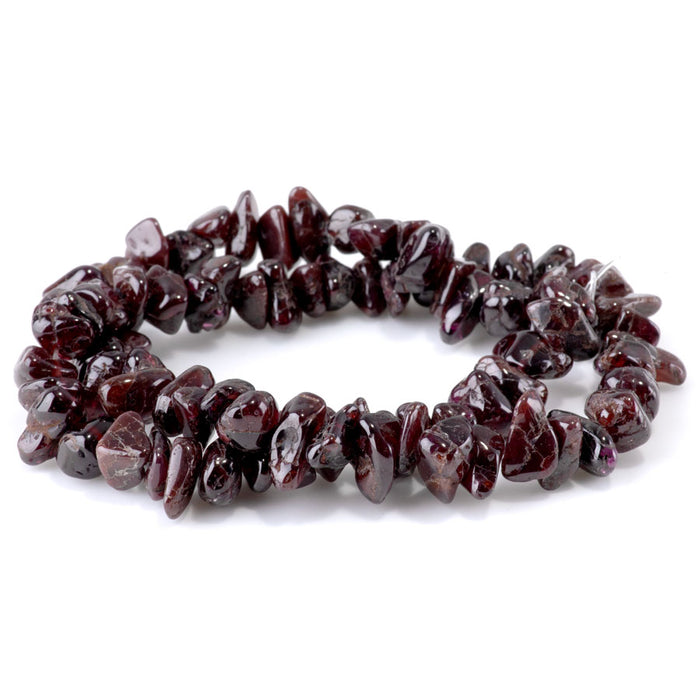 Red Garnet 6x8-10x12mm Nugget - 15-16 Inch