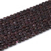 This is a Dakota Stones 6mm Red Garnet Gemstone strand with faceted coin beads in 15-16 inch strand.