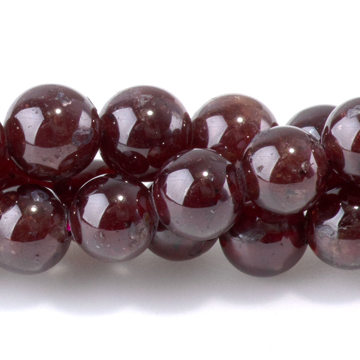 Red Garnet 6mm Round - 15-16 Inch