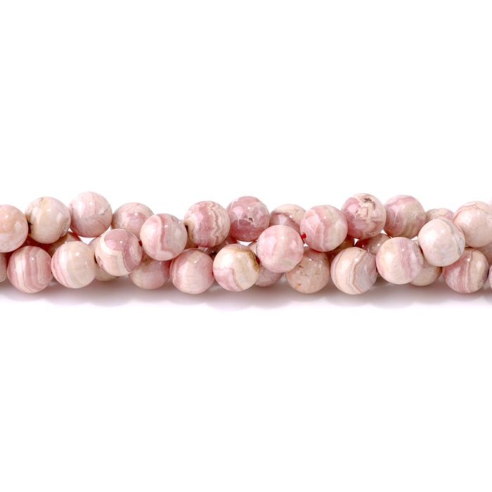 Rhodochrosite 10mm Round - 15-16 Inch